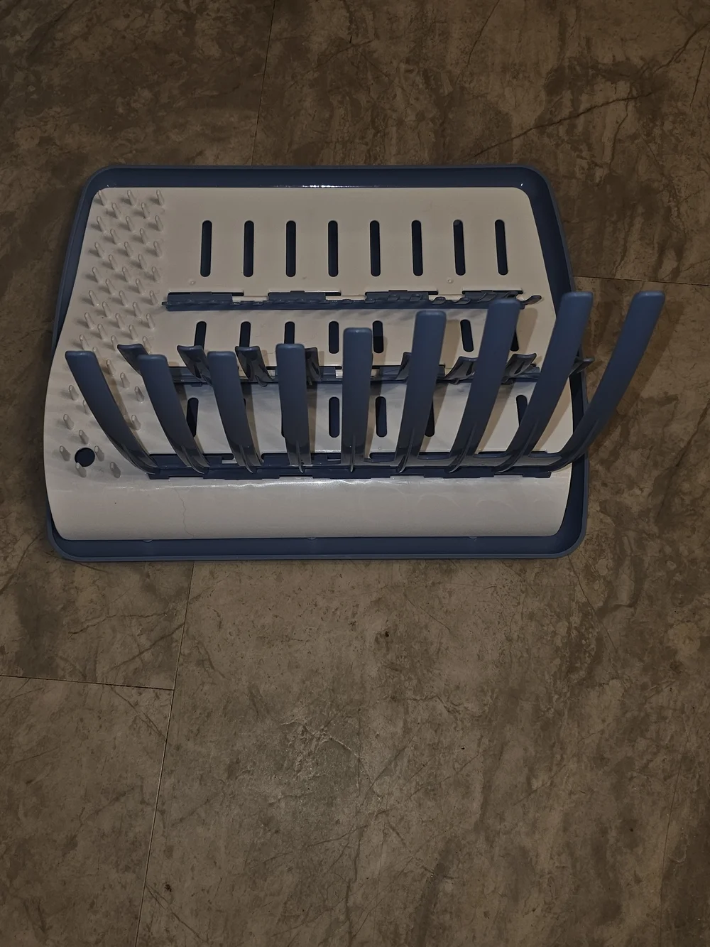 Dr. Brown's Blue & White Folding Drying Rack for Baby Bottles